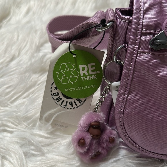 Kipling Women's Sabian Metallic Crossbody Mini Bag with Adjustable - Picture 4 of 9